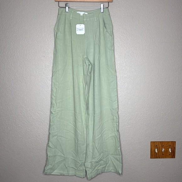 Altar'd State Tessa Linen Trouser Pants - Picture 2 of 10